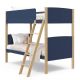 Storkcraft Delray Midnight Blue with Natural Twin-Over-Twin Bunk Bed 09740-225M