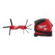 Milwaukee Folding Metric Hex Key Set (8-Piece) with Compact Auto Lock 25 ft. SAE Tape Measure with Fractional Scale 48-22-2182-48-22-6625