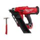 Milwaukee M18 FUEL 3-1/2 in. 18-Volt 30-Degree Lithium-Ion Brushless Cordless Framing Nailer with 22oz Milled Face Framing Hammer 2745-20-48-22-9022