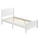 Karl home White Wood Frame Twin Platform Bed 689422522095