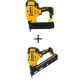 DEWALT 20V MAX XR Lithium-Ion Electric Cordless 18-Gauge Brad Nailer and 20V MAX XR Cordless 15-Gauge Angled Finish Nailer DCN680BW650B