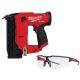 Milwaukee M12 FUEL 12-Volt Lithium-Ion Brushless Cordless 18-Gauge 1-1/2 in. Compact Brad Nailer (Tool Only) with Safety Glasses 2541-20-48-73-2010