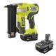 RYOBI ONE+ 18V 18-Gauge Cordless AirStrike Brad Nailer with ONE+ 18V Lithium-Ion 4.0 Ah Battery (2-Pack) P321-PBP2005