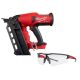 Milwaukee M18 FUEL 18-Volt Lithium-Ion Brushless Cordless Duplex Nailer (Tool Only) with Clear Safety Glasses Anti-Scratch Lenses 2844-20-48-73-2010