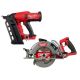 Milwaukee M18 FUEL 18-Volt Lithium-Ion Brushless Cordless Duplex Nailer (Tool Only) w/M18 FUEL 7-1/4 in. Rear Handle Circular Saw 2844-20-2830-20