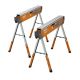BORA 30 in. to 36 in. H Adjustable Steel Speedhorse XT Sawhorse Twin Pack w/TRX TopTrack PM-4570T
