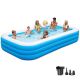 Large Inflatable Pool with Pump, 130 in. x 72 in. x 22 in. Thickened Blow Up Pool for Adults NYFP03