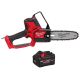 Milwaukee M18 FUEL 18V Brushless Cordless Battery 8 in. HATCHET Pruning Saw w/M18 REDLITHIUM FORGE XC 8.0 Ah Battery Pack