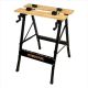 ‎POWERTEC Deluxe Bamboo Workbench Top, Portable Project Center and Vise Tool with 4 Bench Dogs MT4006N
