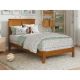 AFI Madison Light Toffee Natural Bronze Solid Wood Frame Twin Foundation Panel Bed AR862103T