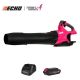 ECHO 56V 151 MPH 526 CFM Limited Edition Pink Cordless Battery Powered Handheld Leaf Blower with 2.5Ah Battery and Charger
