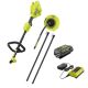 RYOBI 40V Expand-It Cordless Battery Attachment Capable Powerhead Kit & Gutter Blower with 4.0 Ah Battery and Charger