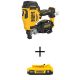 DEWALT 20V Max Lithium-Ion 15° Electric Cordless Roofing Nailer with Compact 2.0 Ah Battery Pack DCN45RNBWDCB203