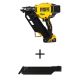 DEWALT 20V Lithium-Ion 30° Cordless Framing Nailer Kit and Extended Magazine with 5.0 Ah Battery and Charger DCN930P1WDZN930