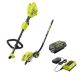 RYOBI 40V Expand-It Cordless Battery Attachment Capable Powerhead and Edger Attachment with 4.0 Ah Battery and Charger