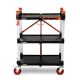 Crescent SITERUNNER 20 in. 3-Shelf Heavy Duty Folding Jobsite Cart with 300 lb. Capacity F3SCBL