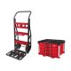 Milwaukee PACKOUT 20 in. 2-Wheel Utility Cart with PACKOUT 4-Drawer Tool Box 48-22-8415-48-22-8444