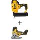 DEWALT 20V MAX XR Lithium-Ion Electric Cordless 18-Gauge Brad Nailer and 20V MAX XR Cordless Barrel Grip Jigsaw (Tools Only) DCN680BWS335B
