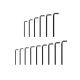 TEKTON Flat End Hex L-Key Set, 15-Piece (7/16-3/4 in., 11-19 mm) KLX90301