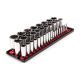 TEKTON 1/4,3/8,1/2 in. Drive Deep 6-Point Socket Set with Rails, 37-Piece (4-38 mm) SHD99207
