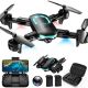 Vrbgify Drone with Camera for Adults Beginner Foldable 2. 4GHz FPV Drone 249g 26 Mins Flight Time Brushless Motor, Black Finish 092SA04-327D