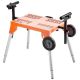 VEVOR Miter Saw Stand with Tabletop and Wheels, 330 lbs. Load Capacity Steel Collapsible Rolling Stand for Miter Saw TSXQJZJ5060IEB045V0