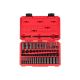 TEKTON 1/4 Inch Drive 12-Point Impact Socket Set with Case, 61-Piece (5/32-11/16 in., 4-17 mm) SID90406