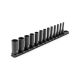 TEKTON 1/4 in. Drive Deep 6-Point Impact Socket Set with Rail, 13-Piece (5/32-11/16 in.) SID90101