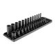 TEKTON 1/4 in. Drive 6-Point Impact Socket Set with Rails and Tray, 26-Piece (5/32-11/16 in.) SID90200