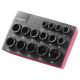SKYSHALO Drive Impact Socket Set 3/8 in.-15-Piece Ultra-Short Socket Set Metric 10-24mm-6 Point Cr-Mo Alloy Steel CJTTZJ1CRMO1HOFR5V0-0114