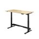60 in. W x 30 in. D 1-Motor Electric Adjustable Height Workbench with Rubber Wood Tabletop 4d10460RB