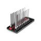 TEKTON 1/4 Inch Drive Long Hex Bit Socket Set with Rails and Tray, 21-Piece (5/64-5/16 in., 2-8 mm) SHB90206