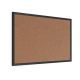 NVNOO 35 in. x 23 in. Outdoor/Indoor Black Wood Frame Cork Bulletin Board 7G5I4Z9Q