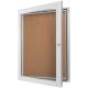 NVNOO 26.8 in. x 20 in. All-Weather Enclosed Bulletin Board with Lock, Cork (1-pack) 5T7B9C2L