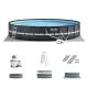 Intex Ultra 24 ft. x 52 in. Steel Frame Round Swimming Pool Set with Sand Filter Pump 26339EHD