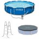 Intex 12 ft. x 30 in. Swimming Pool with Pump, Pool Ladder for 42 in. Wall and 12 ft. Cover 282112806528031