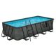 Funsicle 18 ft. x 9 ft. Rectangular 52 in. Deep Metal Frame Above Ground Pool, Dark Herringbone P4A1809LB-HD