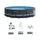 Intex Ultra 14 ft. x 42 ft. Round 168 in. D Metal Frame Pool Set with Pump 26309ST-HD
