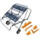 ‎POWERTEC Rolling Foldable Table Saw Stand with Push Block & Push Stick Set, Adjustable Mounting Options, 330 lbs. Downward Force MT4009CN