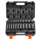 SKYSHALO 3/8 in. Impact Sockets Set 6 Point Drive Bit Ratchet Tool Kit Case (25-Piece) CJTTZJ1CRMO28SONRV0-SK0310