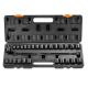 SKYSHALO 3/8 in. Impact Sockets Set 6 Point Drive Bit Ratchet Tool Kit Case (29-Piece) CJTTZJ1CRV299EO2EV0-SK0311