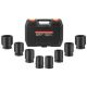 SKYSHALO Axle Nut Impact Socket Set, 3/4 in. Drive 6-Point 8-Piece Metric Spindle Nut Socket Set, CR-MO Heat Treated Socket Set ZLMTTCZLM346RSOKVV0-250311