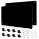 NVNOO 17.1 in. x 11.8 in. Outdoor/Indoor Metal Magnetic Bulletin Board to Display for Wall Cubicle Cabinet, Black (2-Pack) 6R0D9G1I