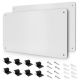 NVNOO 17.1 in. x 11.8 in. Outdoor/Indoor Metal Magnetic Bulletin Board to Display for Wall Cubicle Cabinet, White (2-Pack) 6N5F7R4Q