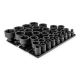 TEKTON 3/4 in. Drive 6-Point Impact Socket Set with Rails and Trays, 33-Piece (1/2-2-1/2 in. ) SID93107