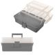 Stalwart 14 in. L x 7.87 in. W Plastic Tackle Box Organizer, Gray 75-TS2023