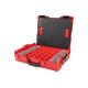TEKTON Shallow Stacking Tool Box (L-BOXX 1) with 32-Piece Organizer Bin Set and Lid Insert OLB91005