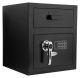 Barska - Depository Safe with Digital Keypad-Steel Drop Safe for Cash & Mail-Dual PIN Access, Anti-Pry Hinges - Black