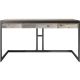 Simpli Home - Erina Rectangular Modern Industrial Solid Acacia Wood 2-Drawer Table - Distressed Grey