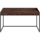 Simpli Home - Ralston Rectangular Modern Industrial Solid Acacia Wood 2-Drawer Table - Distressed Charcoal Brown